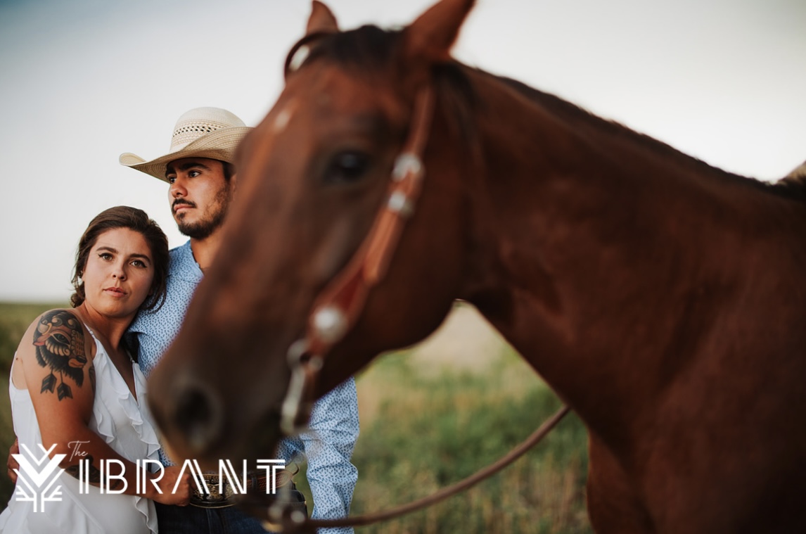 Wedding day horses ranch